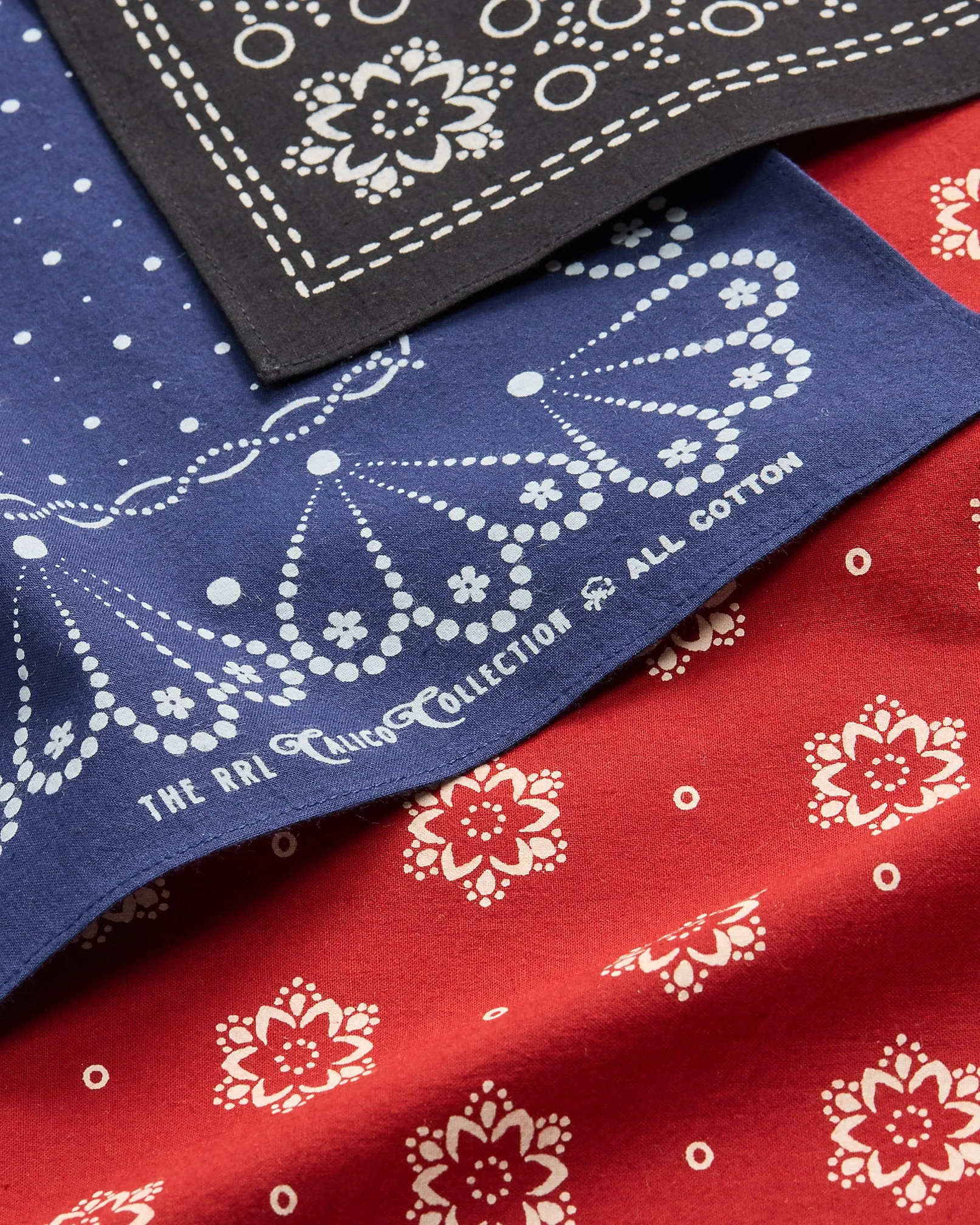 RRL Cotton Bandanna 3-Pack sold by Cave and Post product image thumbnail 4