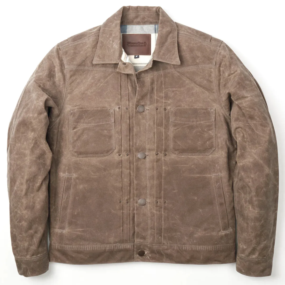 Riders Jacket Waxed Canvas Oak Buffalo sold by Cave and Post product image thumbnail 2