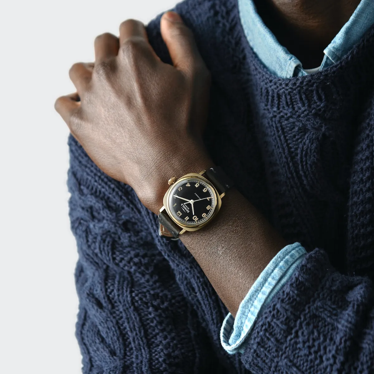 THE MECHANIC 39MM - Black and Gold sold by Cave and Post product image thumbnail 2