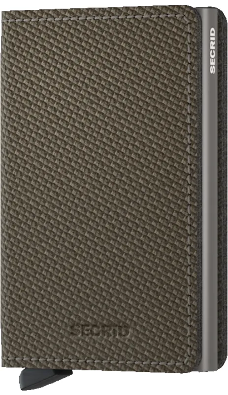 Slimwallet - Carbon Khaki sold by Cave and Post