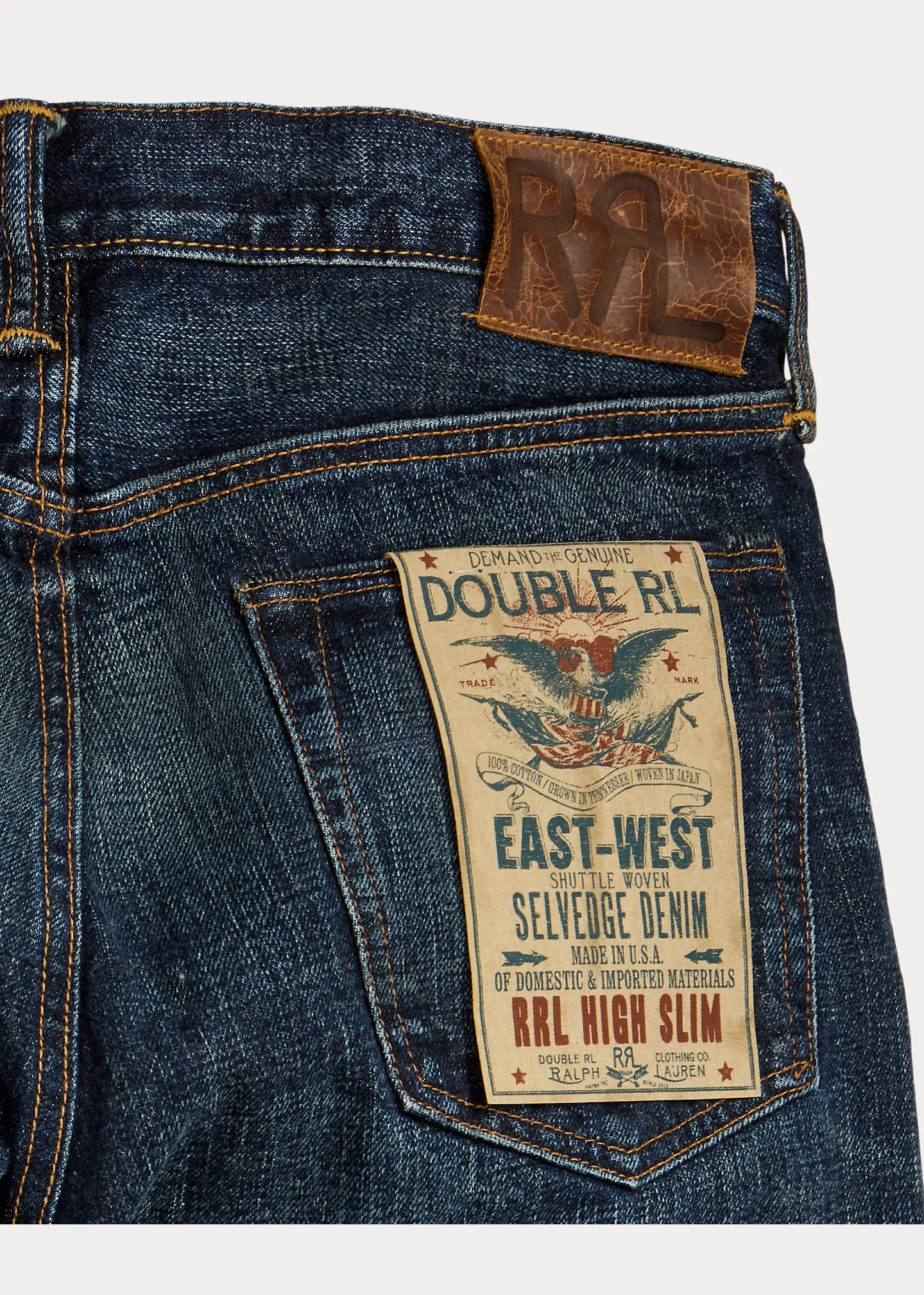 RRL High Slim Bayview Selvedge Jean sold by Cave and Post product image thumbnail 5