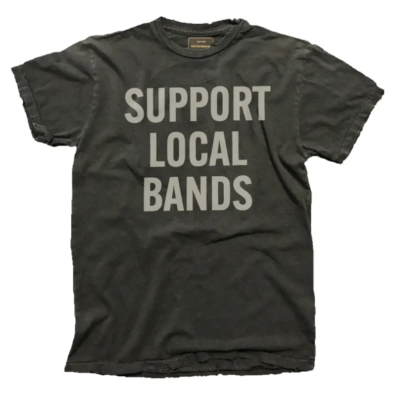 Support Local Bands Black Label Tee - Unisex - Black sold by Cave and Post