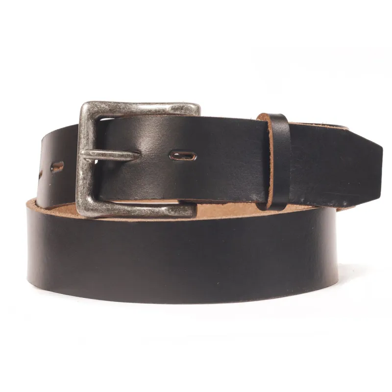 Horween Steerhide Belt - Black made by Schott NYC