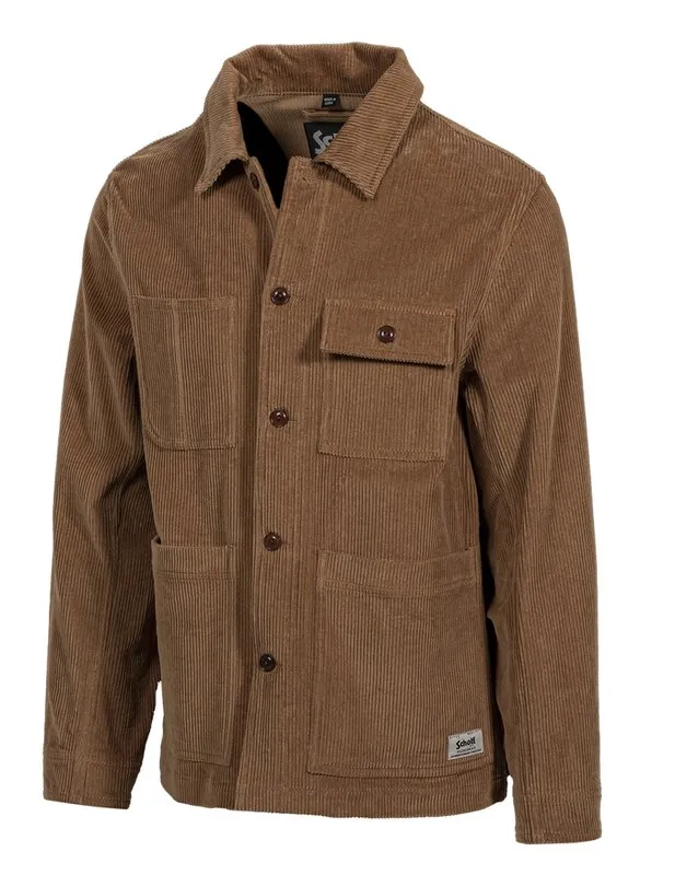 Schott 30" 7 Wale Corduroy Chore Jacket - Tobacco sold by Cave and Post product image thumbnail 3