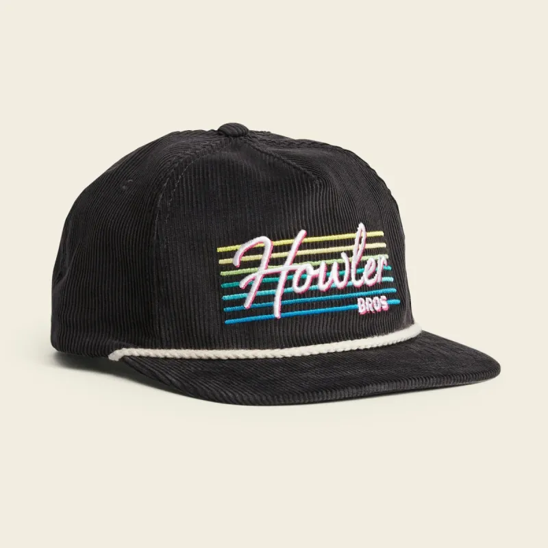 Howler Beach Club Snapback - Antique Black Corduroy sold by Cave and Post