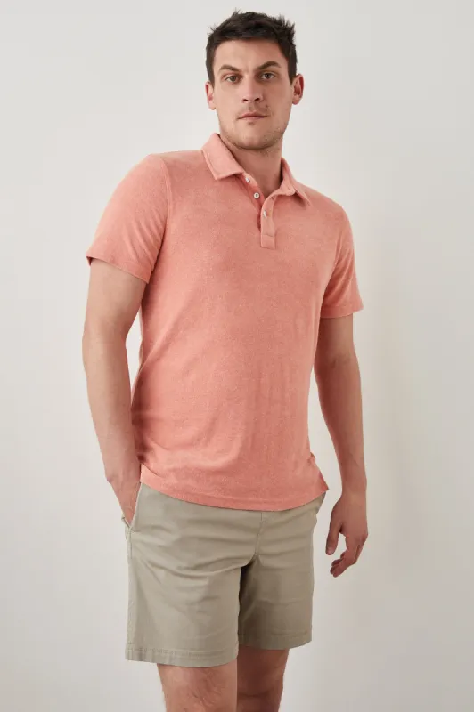 Rhen Polo Shirt - Dragon Fruit sold by Cave and Post