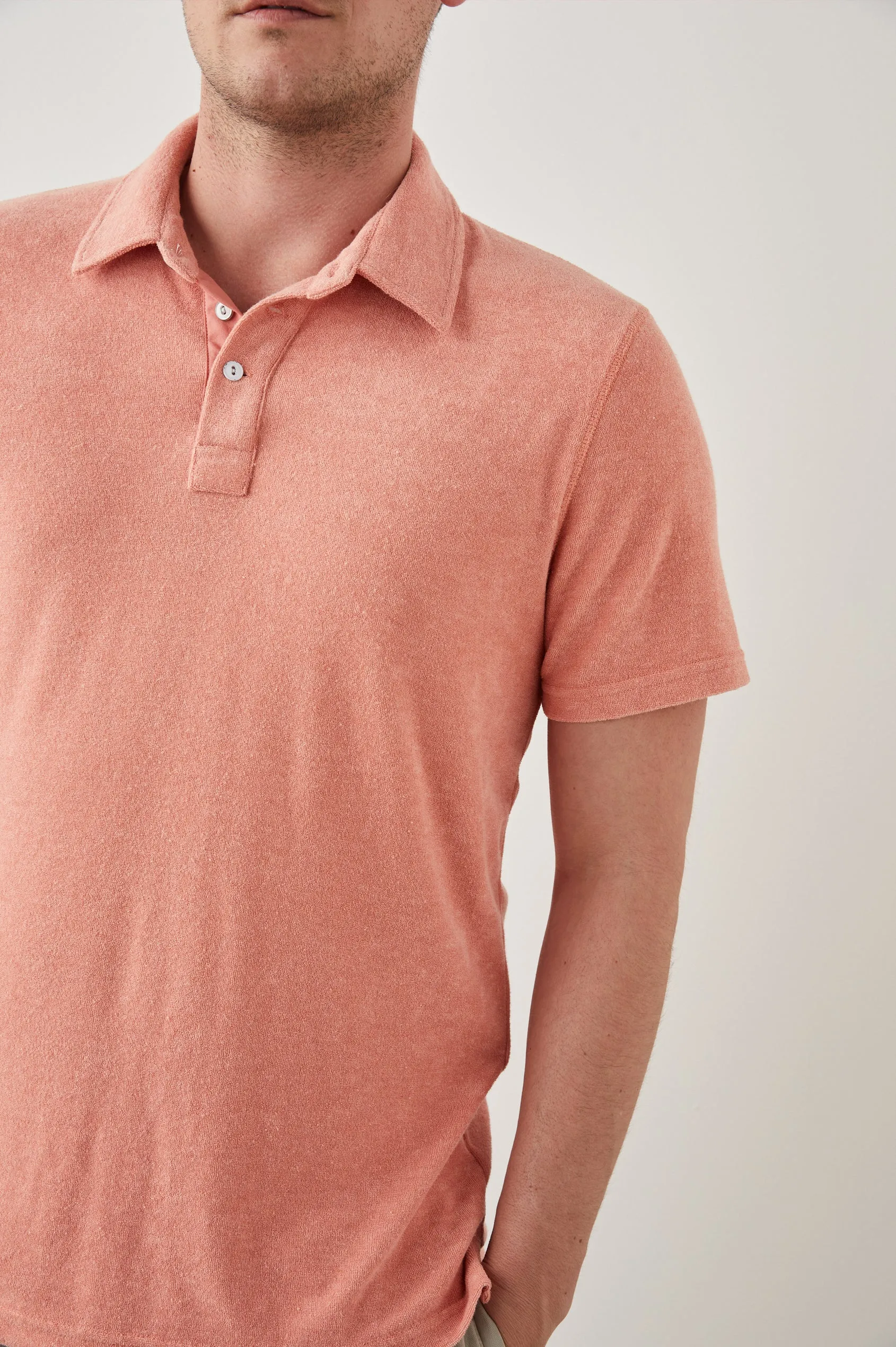 Rhen Polo Shirt - Dragon Fruit sold by Cave and Post product image thumbnail 2