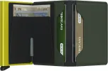 Slimwallet - Matte Green & Lime sold by Cave and Post
