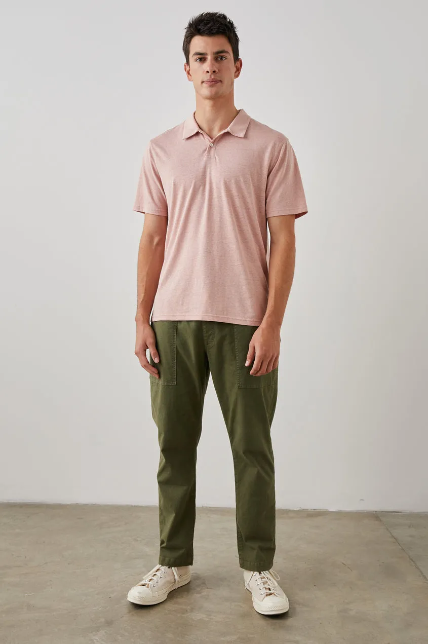 Levant Polo Shirt - Flamingo sold by Cave and Post product image thumbnail 3
