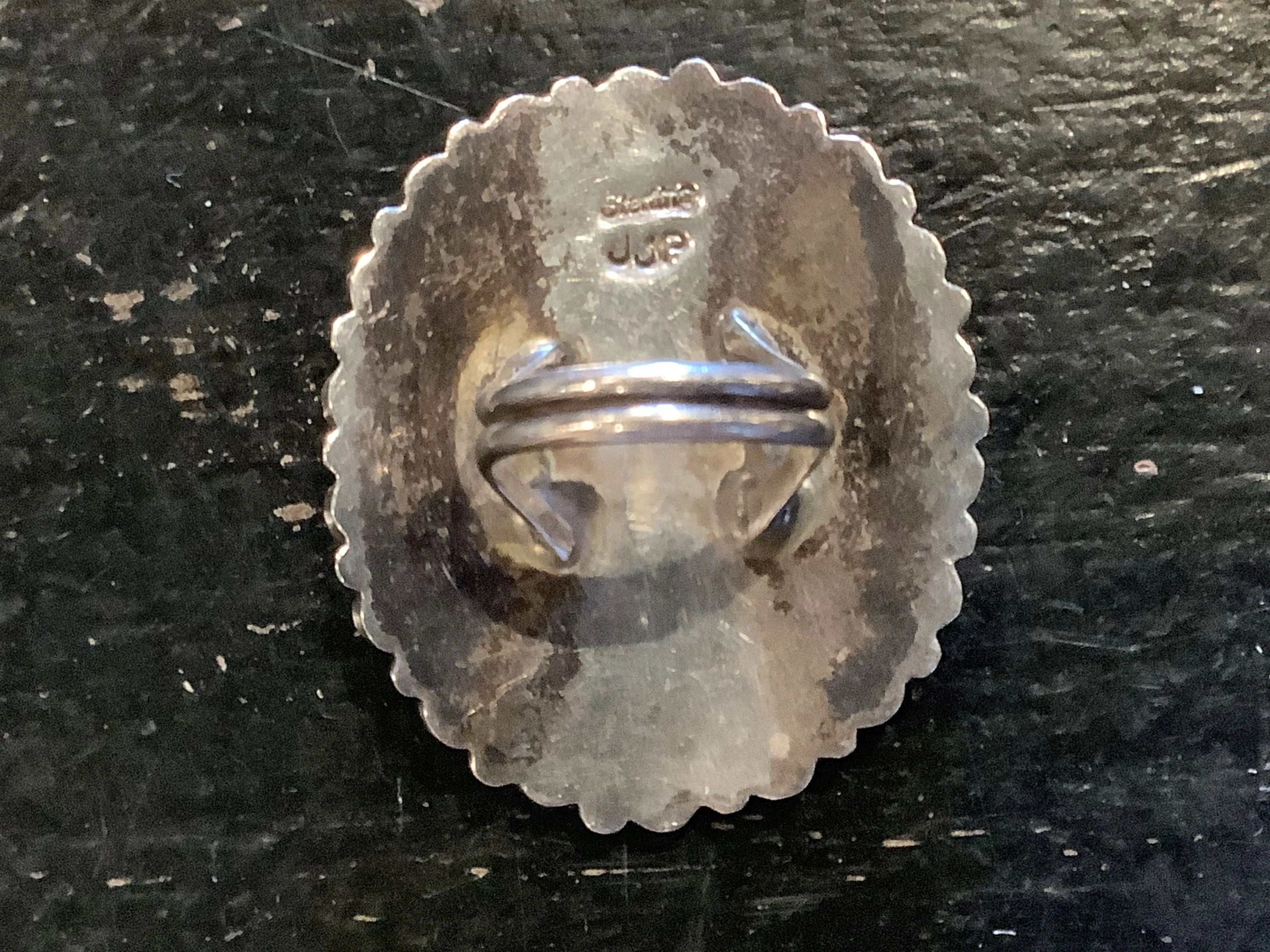 Zuni Petit Point Turquoise Ring sold by Cave and Post product image thumbnail 3