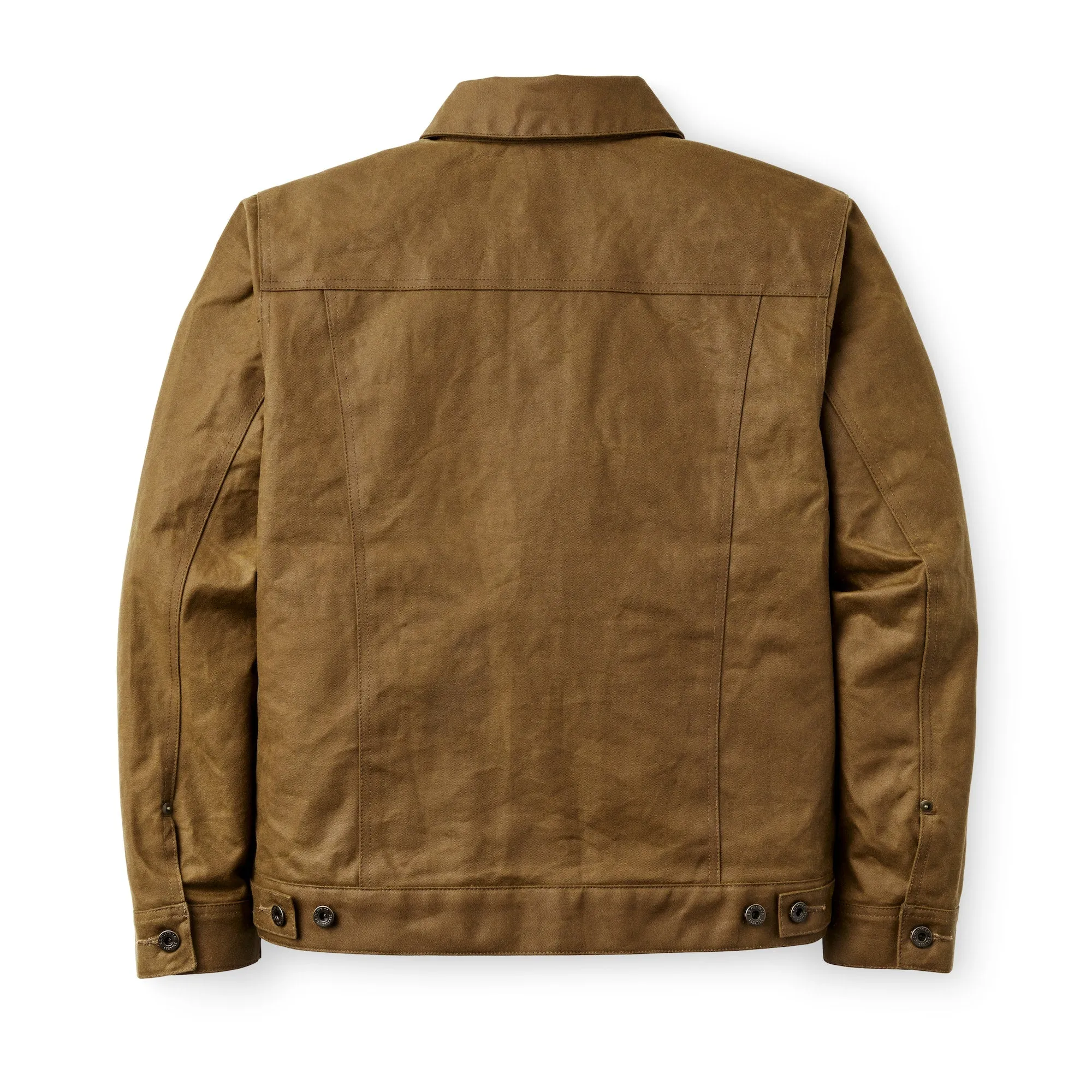 TIN CLOTH SHORT LINED CRUISER JACKET - DARK TAN sold by Cave and Post product image thumbnail 2
