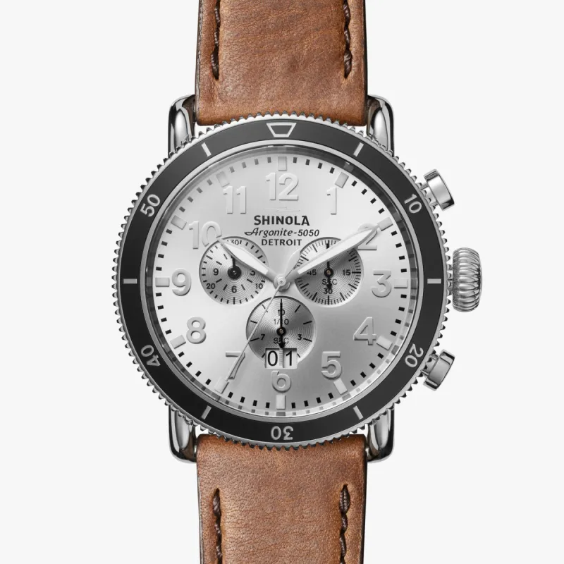 The Runwell Sport Chronograph 48mm-Silver sold by Cave and Post