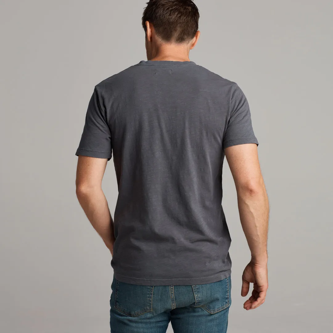 ASHER STANDARD SLUB TEE - BASALT sold by Cave and Post product image thumbnail 3