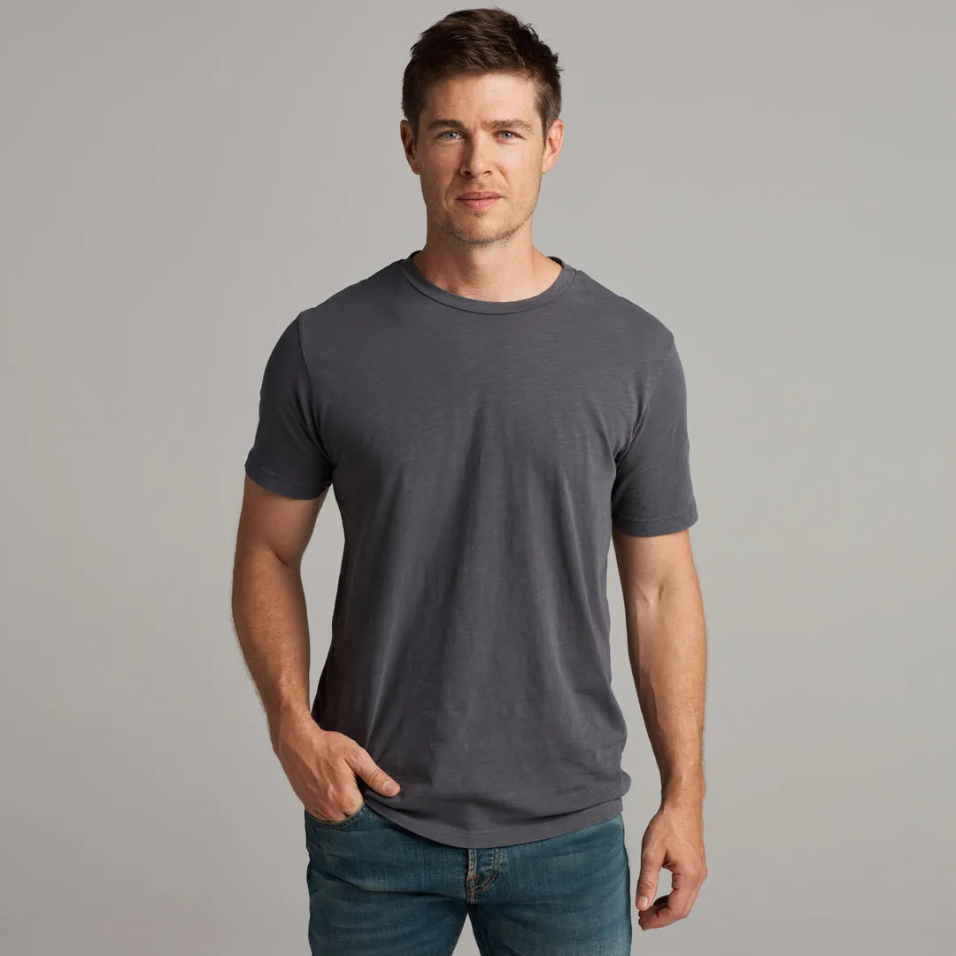 ASHER STANDARD SLUB TEE - BASALT sold by Cave and Post
