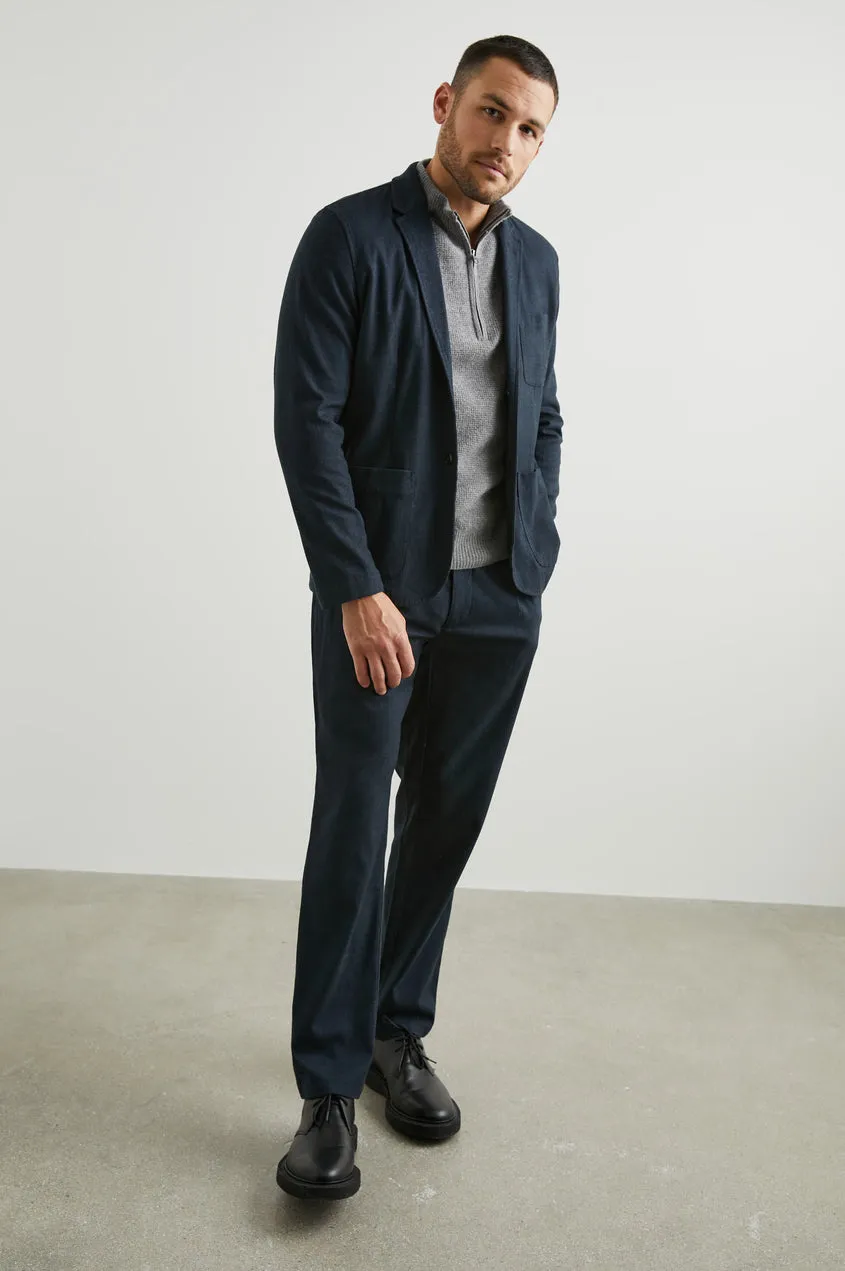 Marcellus Pant - Dark Navy Melange sold by Cave and Post product image thumbnail 4