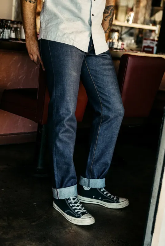 The Hammer Straight - Indigo Raw 17.5oz Mammoth Selvedge sold by Cave and Post