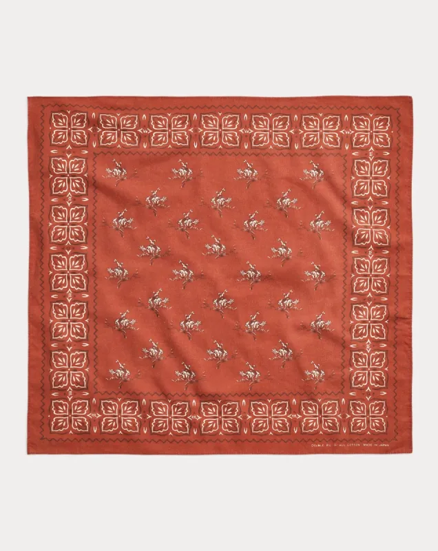RRL Rancher Screenpring Cotton Bandana Scarf sold by Cave and Post