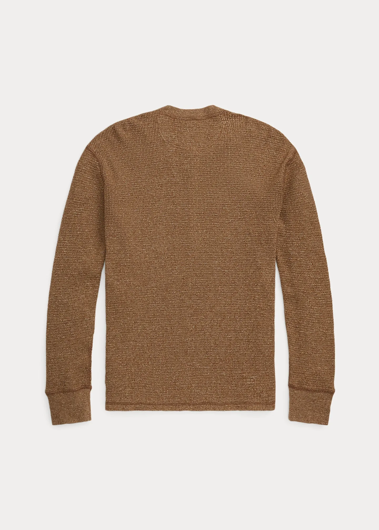 RRL Waffle-Knit Henley Shirt - Brown Heather sold by Cave and Post product image thumbnail 2