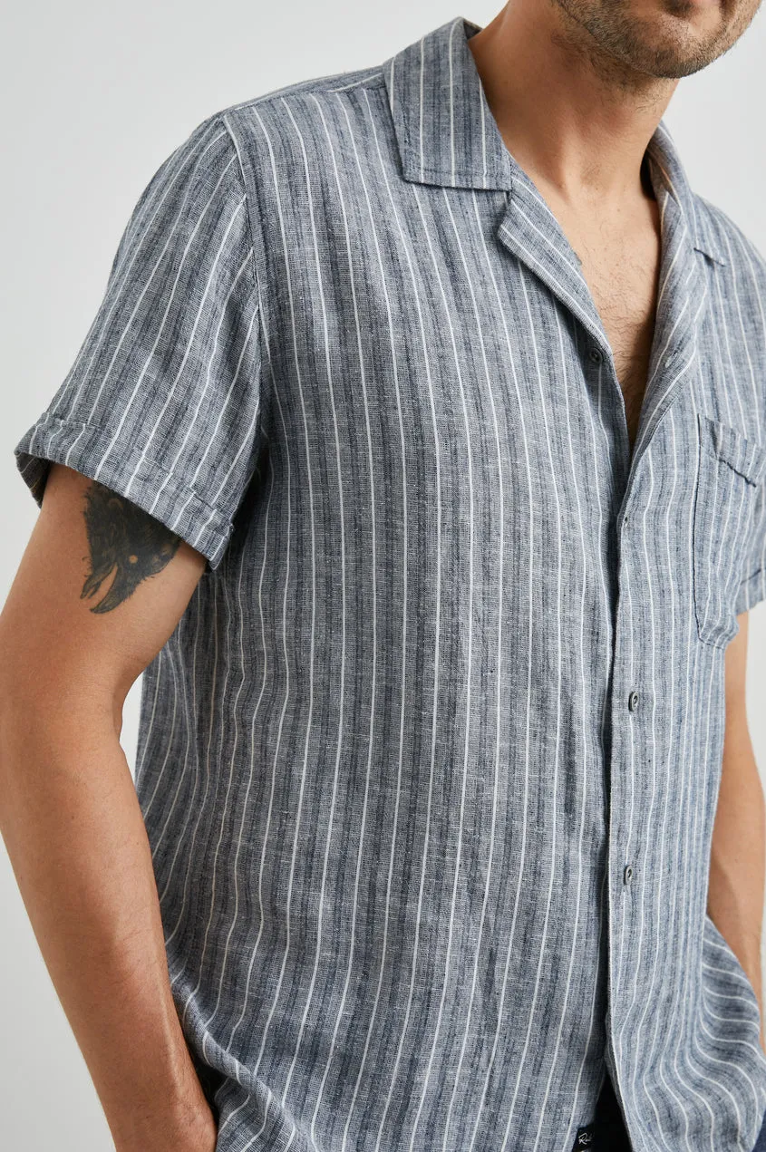 Waimea Shirt - Ocean Mist Stripe sold by Cave and Post product image thumbnail 2