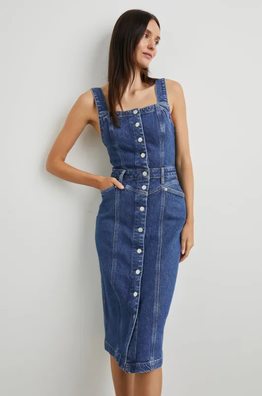 Malibu Dress - Mazarine sold by Cave and Post