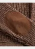 RRL Suede-Trim Marled Shawl Cardigan sold by Cave and Post