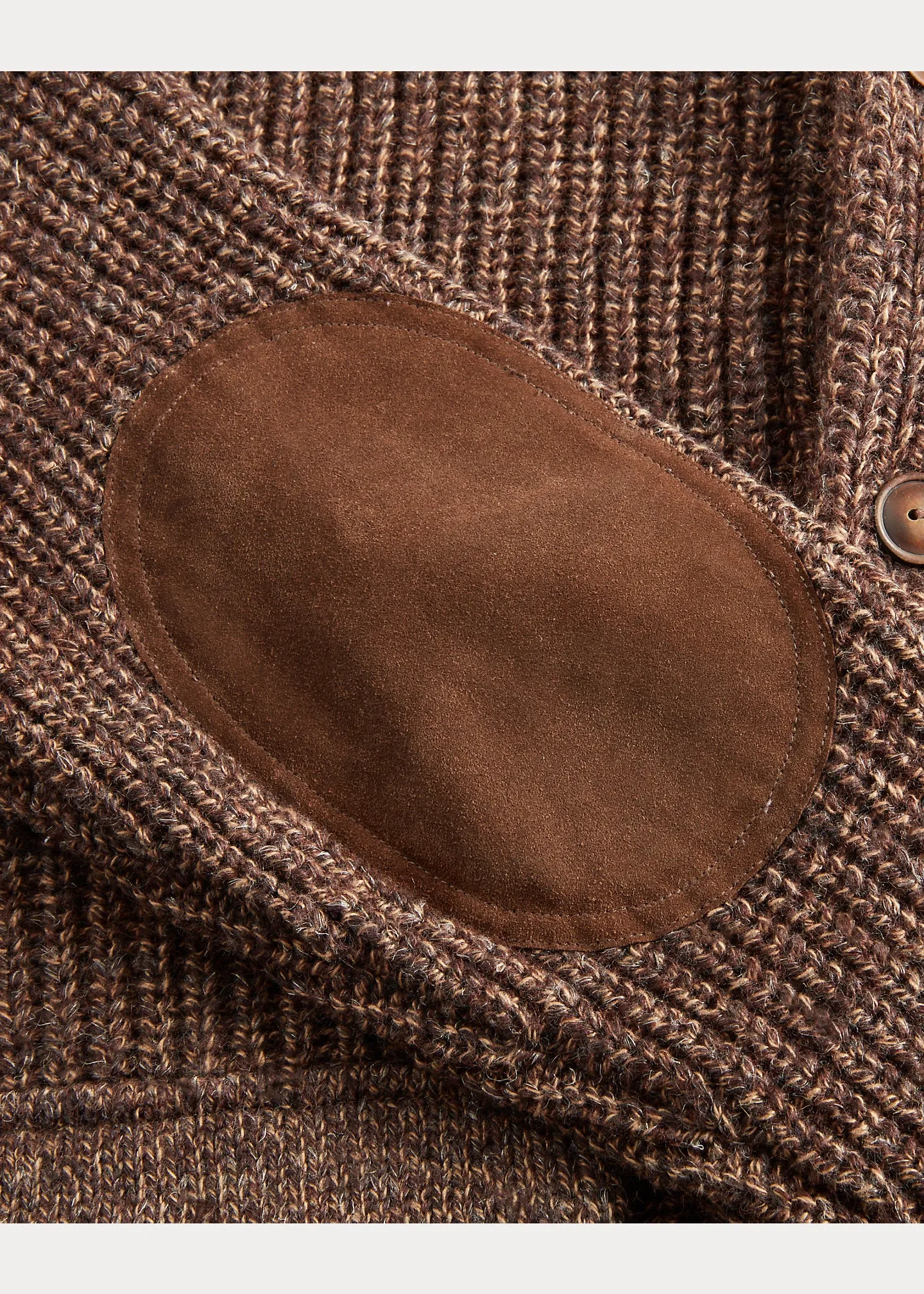 RRL Suede-Trim Marled Shawl Cardigan sold by Cave and Post product image thumbnail 5