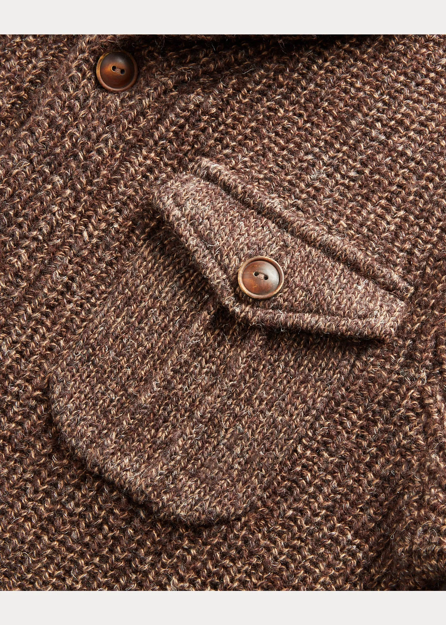 RRL Suede-Trim Marled Shawl Cardigan sold by Cave and Post product image thumbnail 4