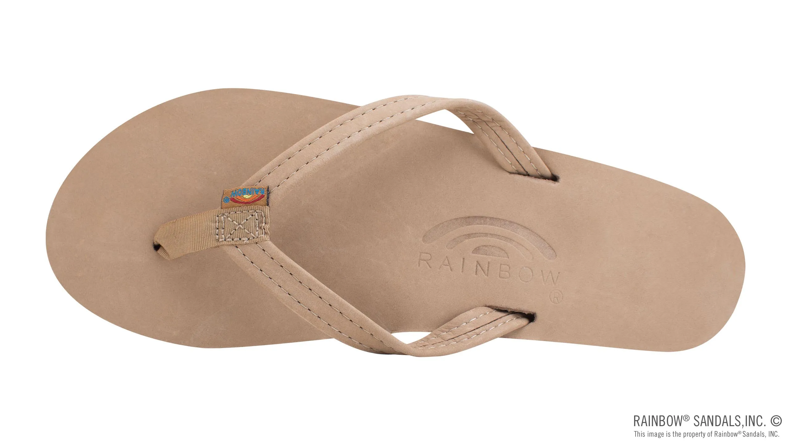 Single Layer Premier Leather with Arch Support and a 1/2" Narrow Strap - Sierra Brown sold by Cave and Post product image thumbnail 3