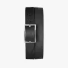 1-1/4 Reversible Rectangle Buckle Belt-Black/Drk Brown sold by Cave and Post