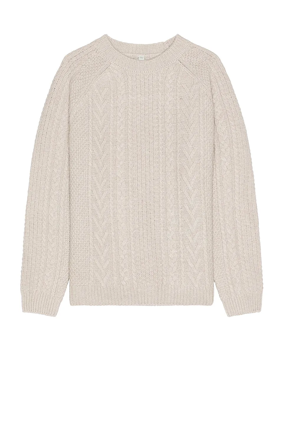 Schott Merino Wool Fisherman's Sweater - Oat sold by Cave and Post