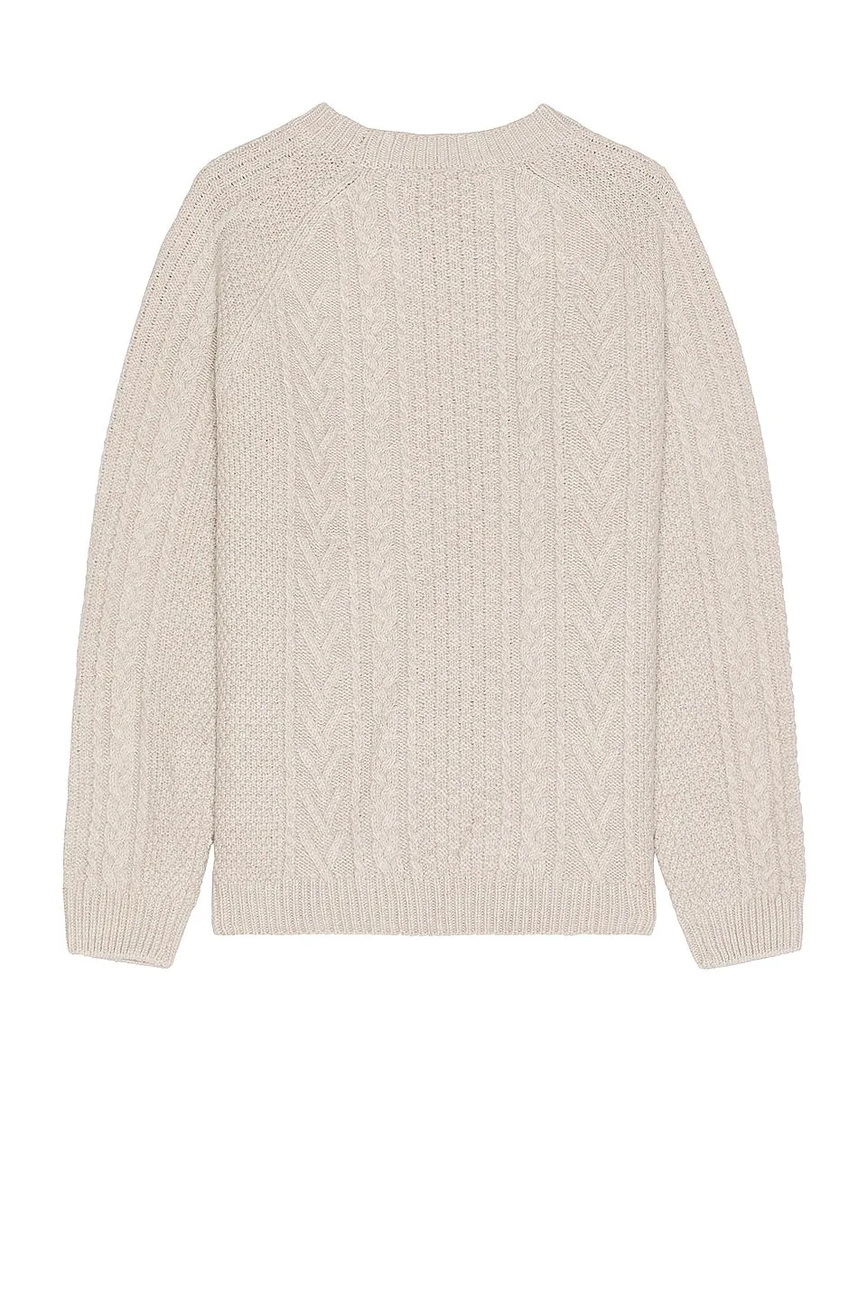 Schott Merino Wool Fisherman's Sweater - Oat sold by Cave and Post product image thumbnail 2