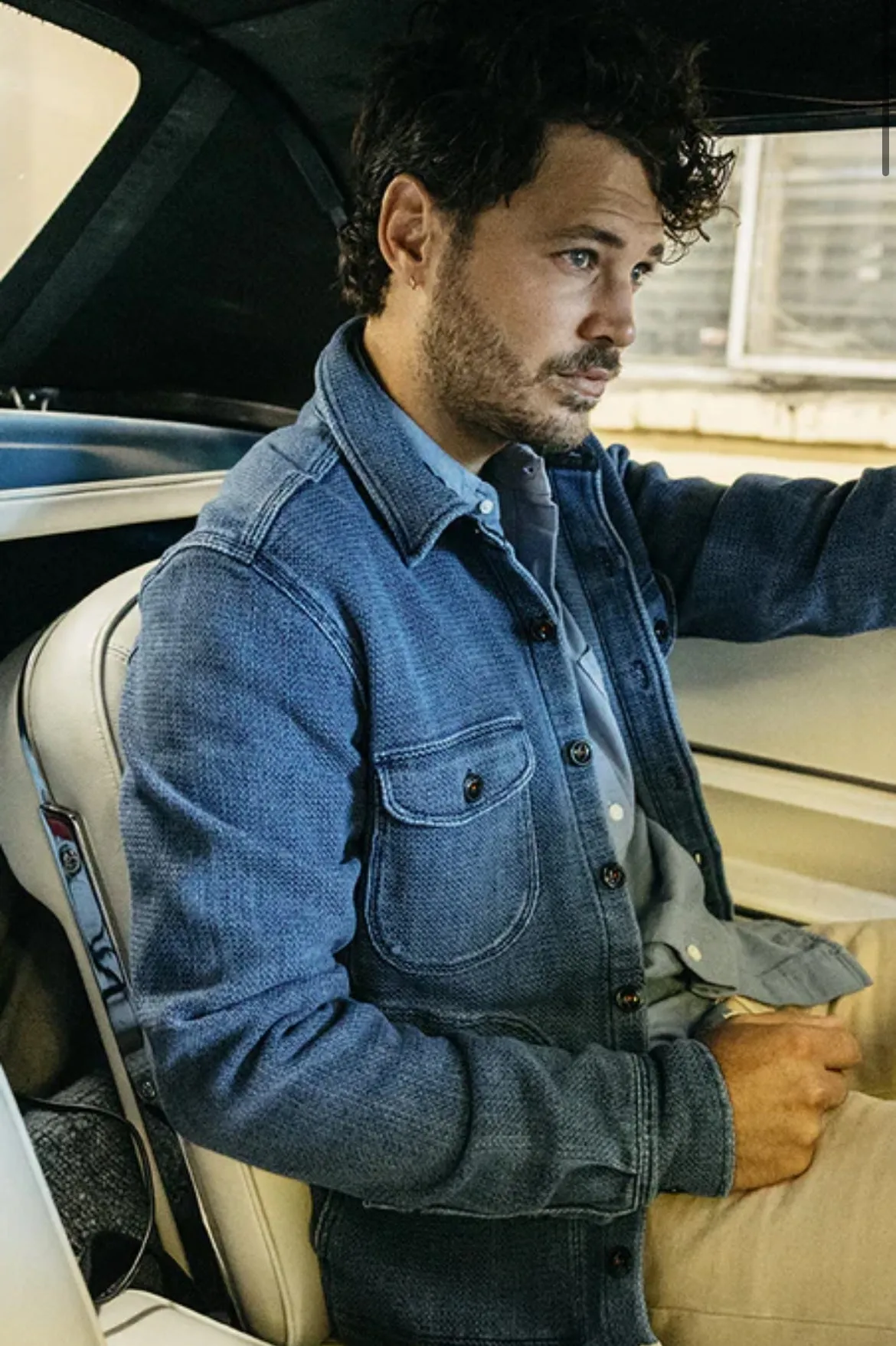 The Anvil Sashiko - Light Indigo sold by Cave and Post product image thumbnail 3