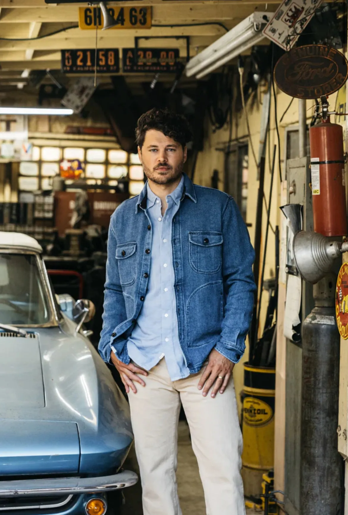 The Anvil Sashiko - Light Indigo sold by Cave and Post product image thumbnail 2