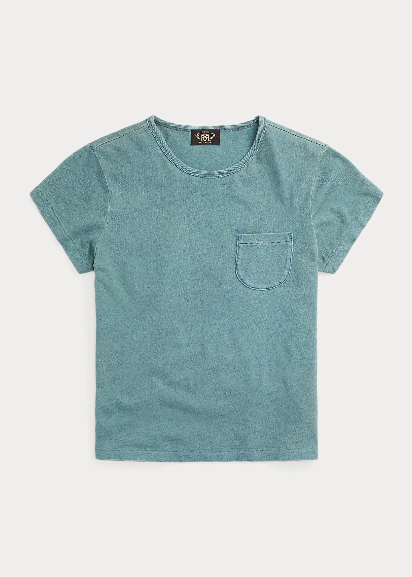 RRL Cotton-Linen Pocket Tee sold by Cave and Post