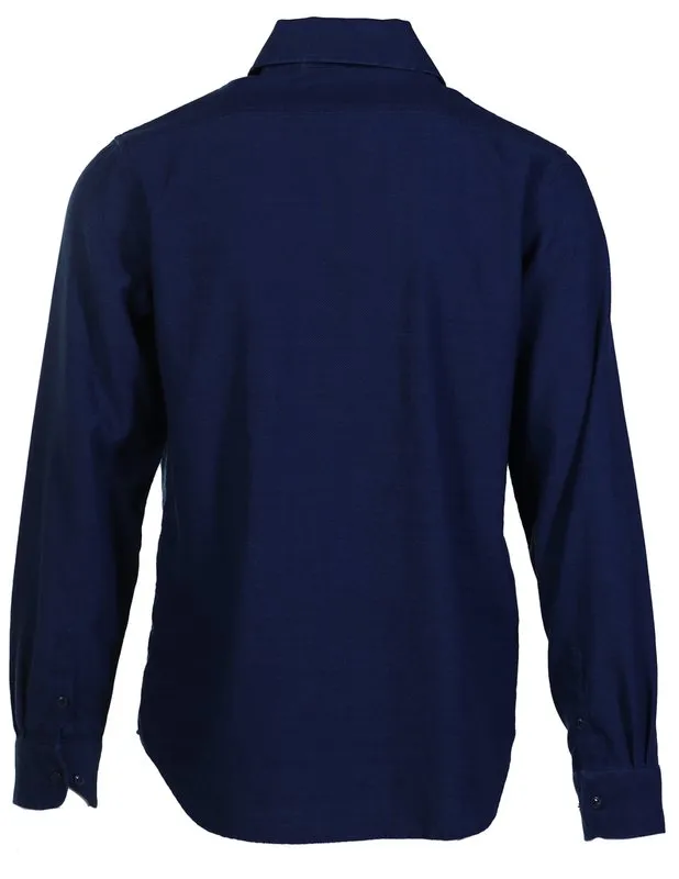 Long Sleeve 3.5 oz. Lightweight Indigo Cotton Work Shirt sold by Cave and Post product image thumbnail 2