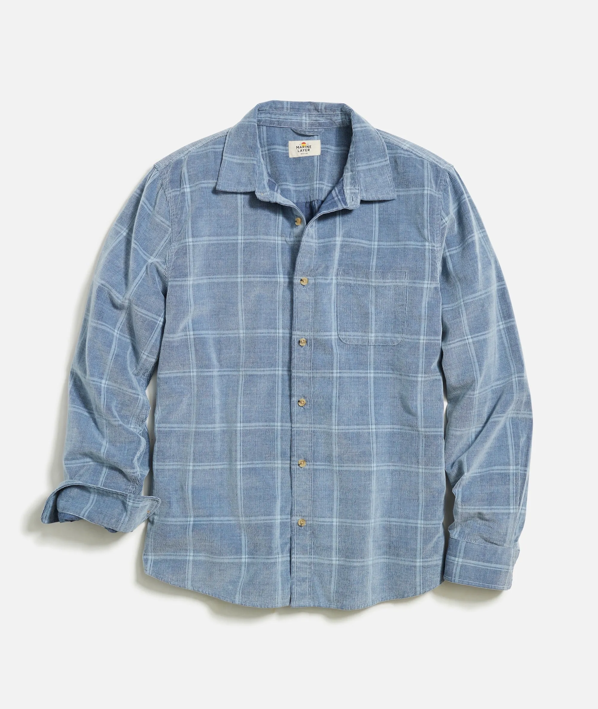 Lightweight Plaid Cord Shirt sold by Cave and Post