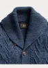 RRL Aran-Knit Cotton Cardigan sold by Cave and Post