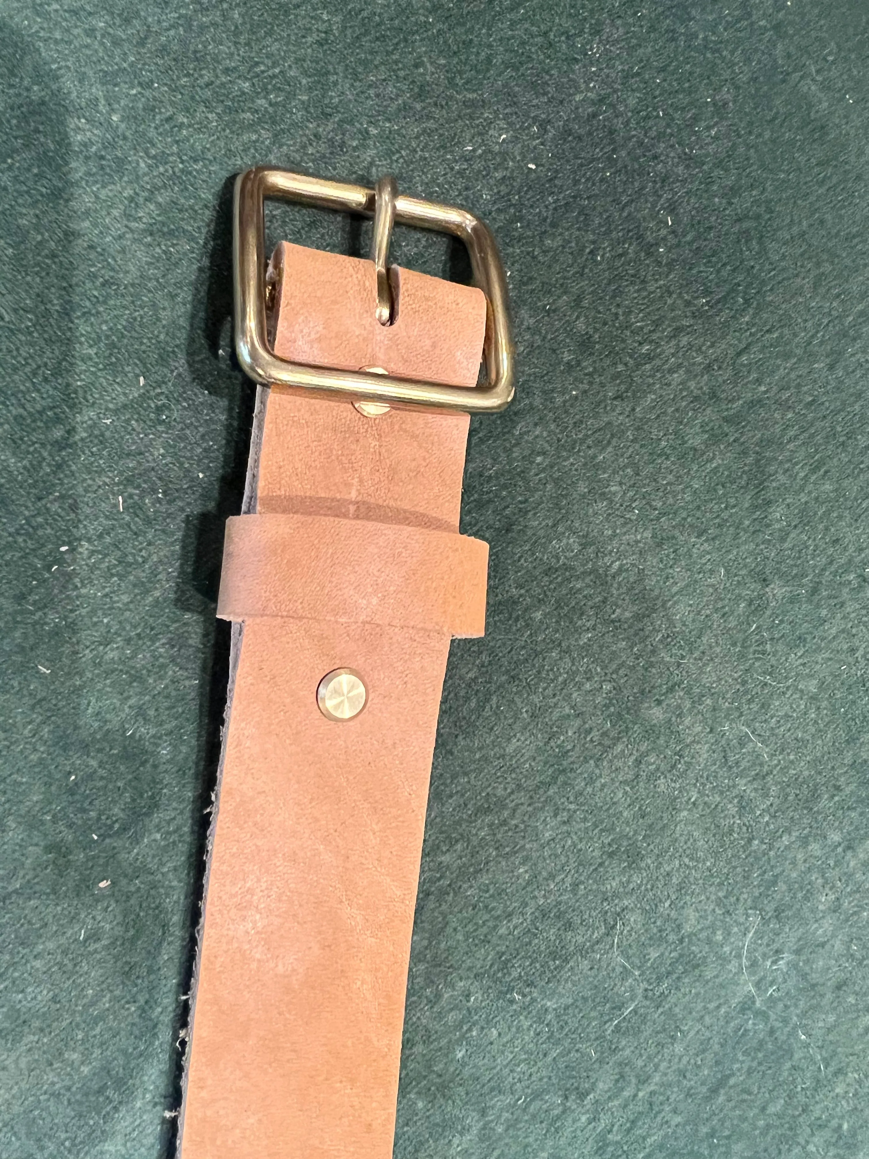 Cave + Post Leather Belt - Natural sold by Cave and Post product image thumbnail 4