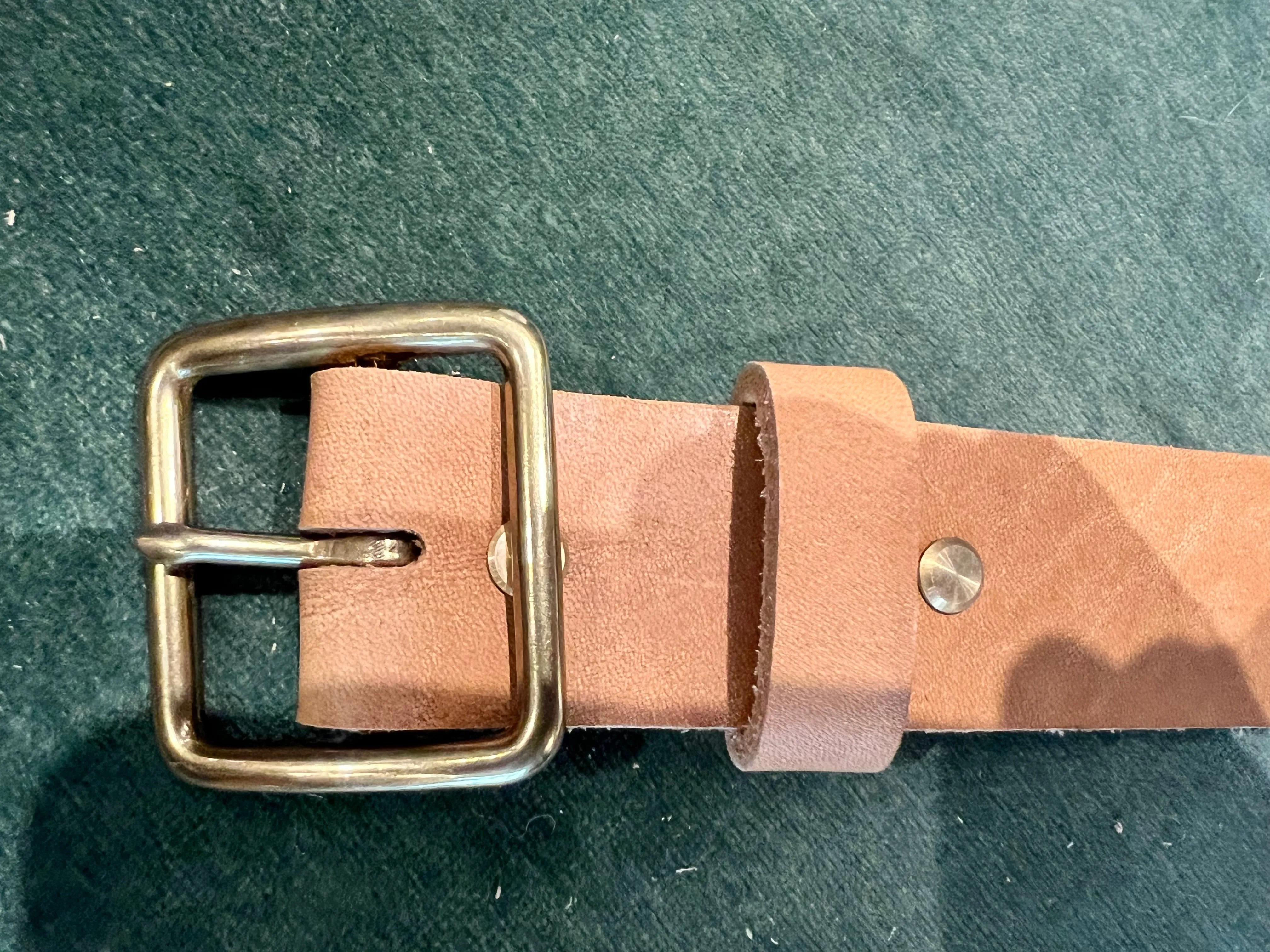 Cave + Post Leather Belt - Natural sold by Cave and Post product image thumbnail 2