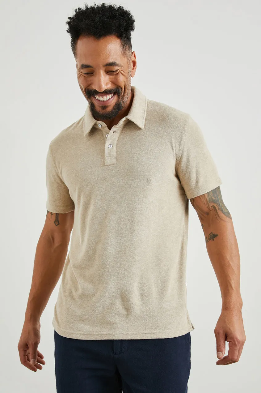 Rhen Polo Shirt - Chickpea sold by Cave and Post product image thumbnail 3