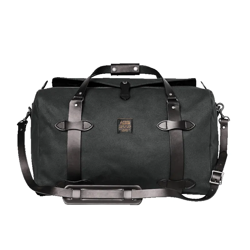 MEDIUM RUGGED TWILL DUFFLE BAG - FADED BLACK sold by Cave and Post product image thumbnail 3