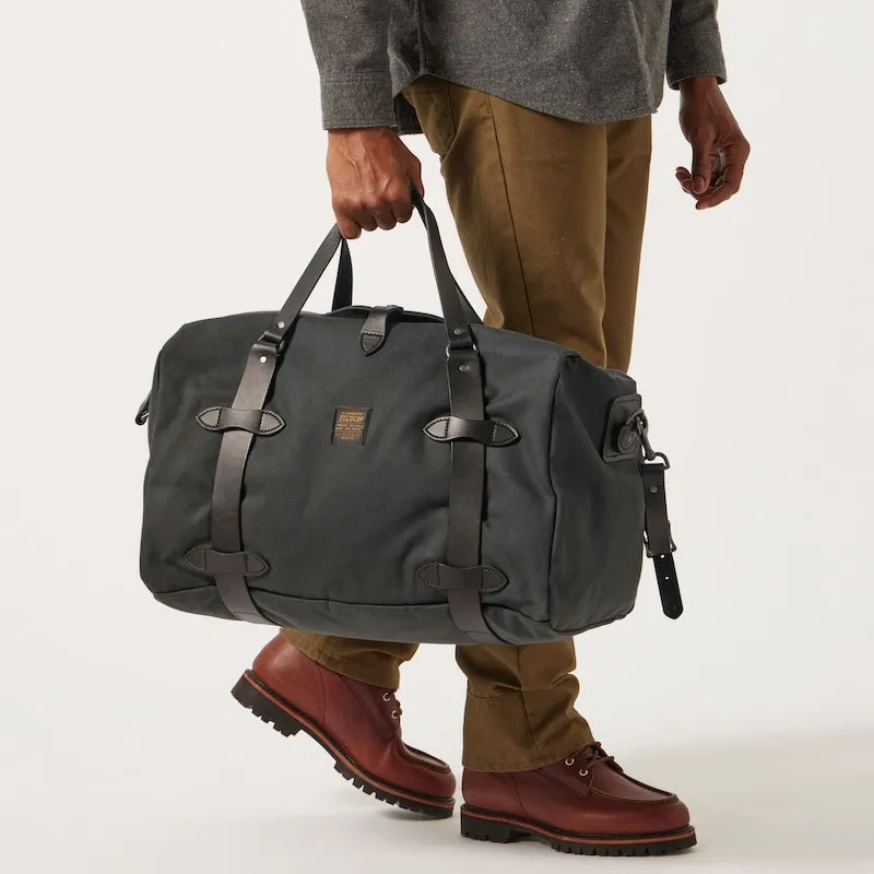 MEDIUM RUGGED TWILL DUFFLE BAG - FADED BLACK sold by Cave and Post product image thumbnail 2