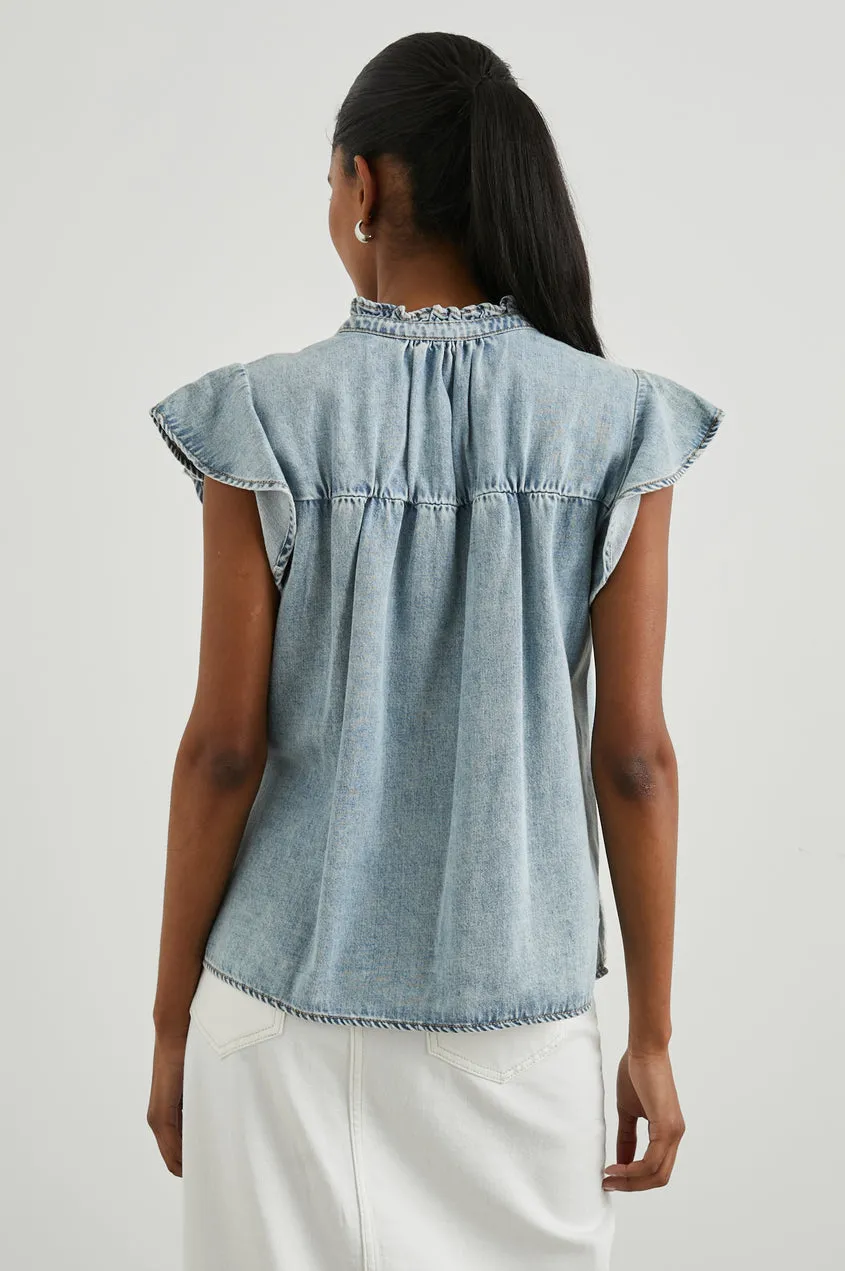 Ruthie Top - Faded Indigo sold by Cave and Post product image thumbnail 5