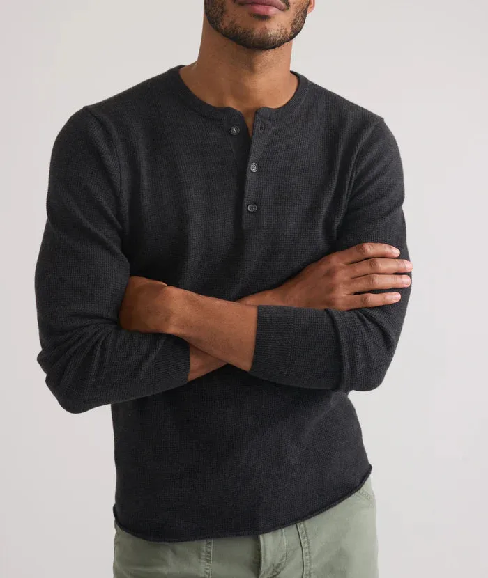 Henley Sweater in Black Oyster sold by Cave and Post product image thumbnail 2