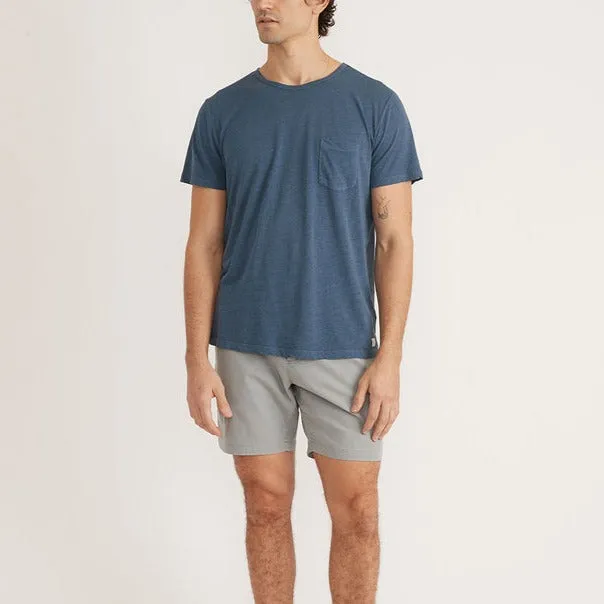 Short Sleeve Hemp Cotton Pocket Tee in Dark Denim sold by Cave and Post product image thumbnail 5
