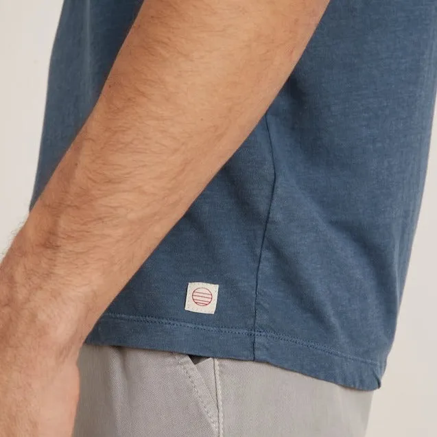 Short Sleeve Hemp Cotton Pocket Tee in Dark Denim sold by Cave and Post product image thumbnail 4