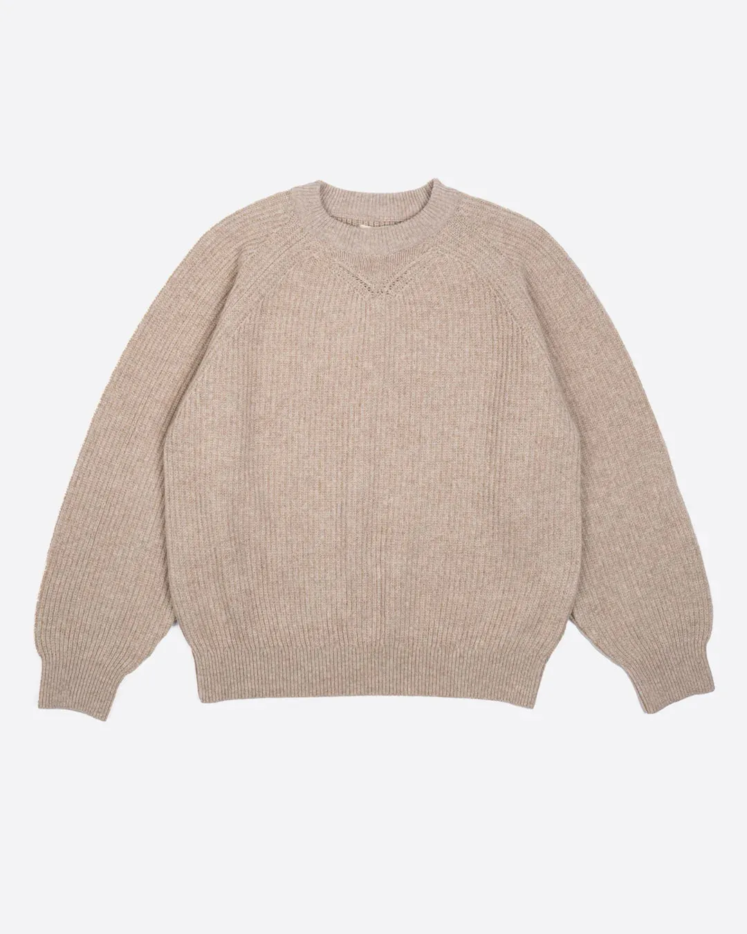 G.o.D Crew Neck Sweater Yarn Delta Oatmeal sold by Cave and Post