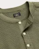 RRL Garment-Dyed Waffle-Knit Henley Shirt sold by Cave and Post