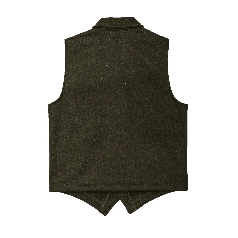 FILSON MACKINAW WOOL WESTERN VEST - FOREST GREEN sold by Cave and Post product image thumbnail 2
