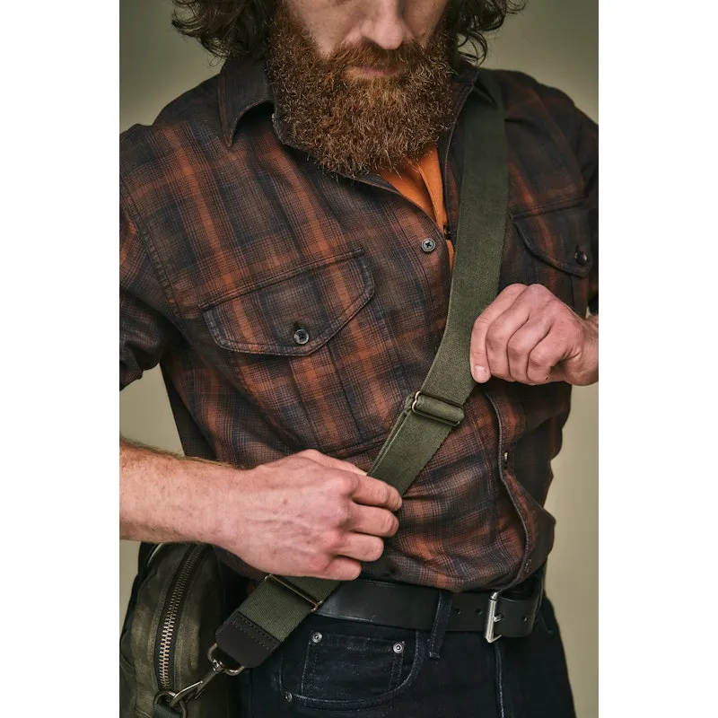 TIN CLOTH COMPACT BRIEFCASE - Otter Green sold by Cave and Post product image thumbnail 2